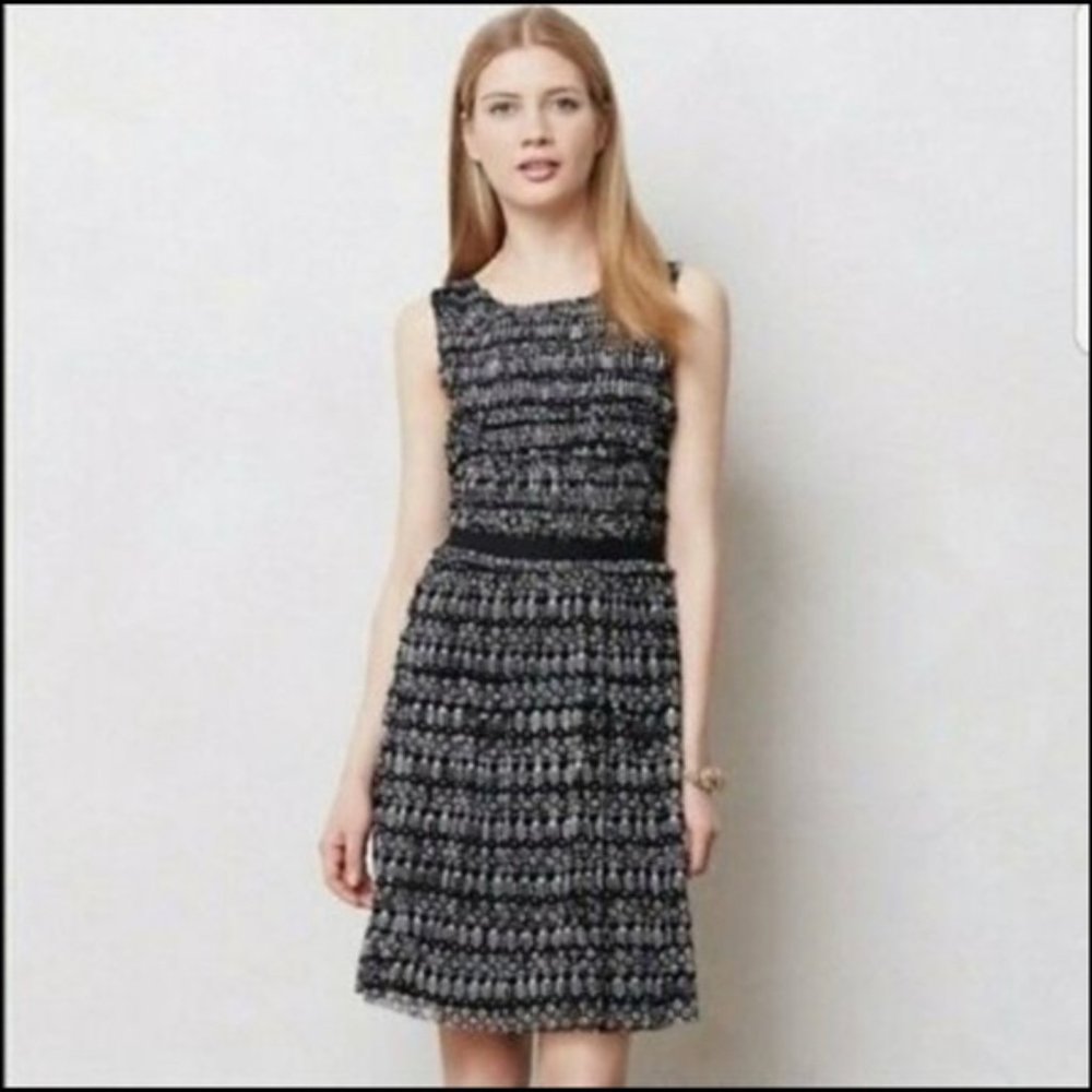 Anthropologie Postage Stamp Sleeveless Midi Dress - Picture 1 of 8